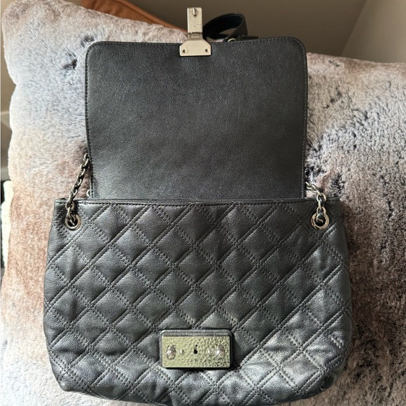 MARC JACOBS BAROQUE BAG BLACK QUILTED LEATHER CHAIN STRAP - Picture 8 of 15